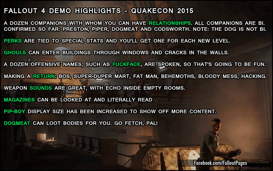 leaked fallout 4 demo script