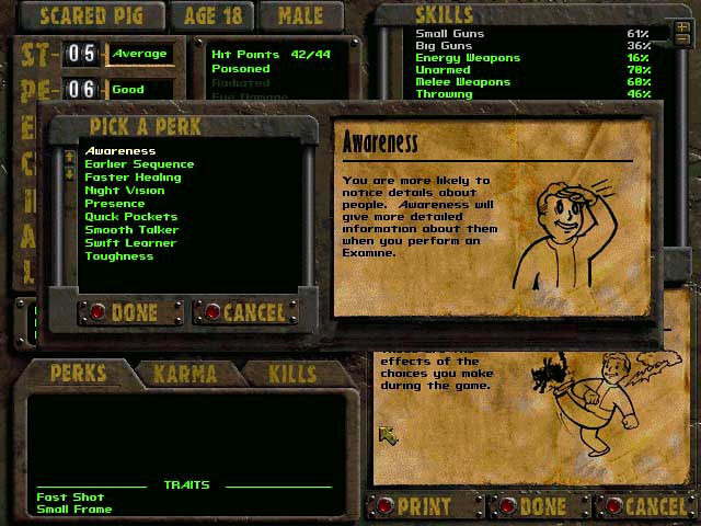 fallout 1 best perks