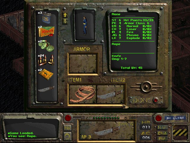 Fallout 1 Quick Start Guide