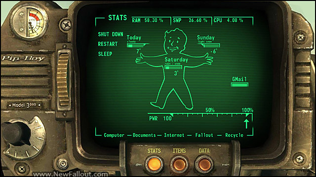 fallout rainmeter skin installer