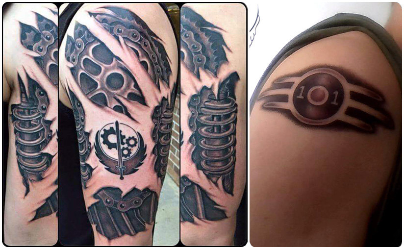 Tattoo uploaded by Robert Davies  Brotherhood Of Steel Tattoo by Craig St  Peter BrotherhoodOfSteel BrotherhoodOfSteelTattoo FalloutTattoos  FalloutTattoo Fallout4 Gaming CraigStPeter  Tattoodo