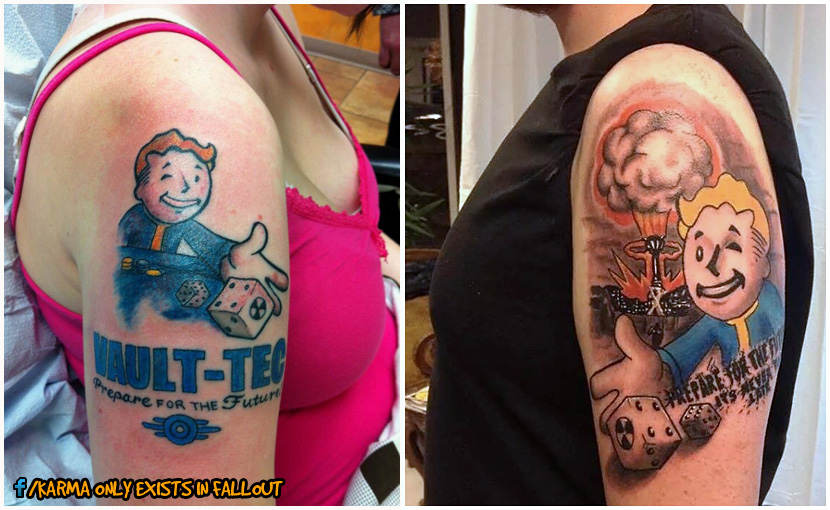 Vault Boy tattoo by biggins82786 on DeviantArt