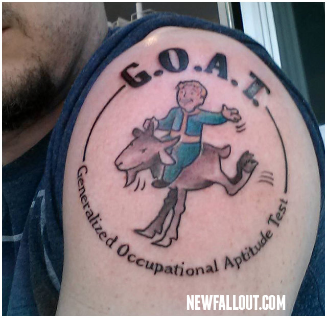 fallout goat tattoo