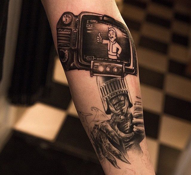 fallout pip boy tattoo