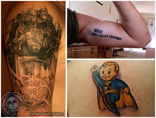 fallout tattoo war never changes