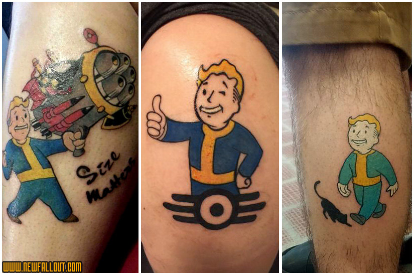 Vault boy тату эскиз